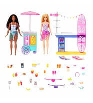 Barbie Brooklyn ve Malibu Bebekleri Oyun Seti