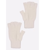 Unisex Triko Kesik Eldiven Krem-Tek Ebat