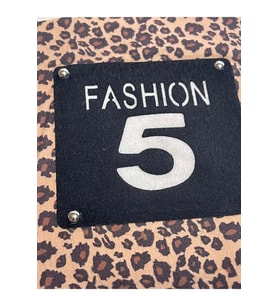 21X21 CM LEOPAR FASHION 5 LEOPAR APLİKE APLİKE YAMA ARMA AKSESUAR