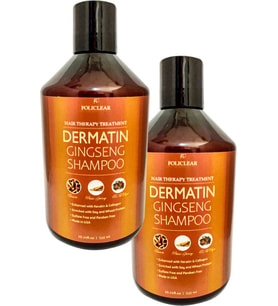 Policlear Dermatin Shampoo Ginsengli Özel Bakım Şampuanı 500 ml x 2 adet + Jel