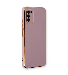 Samsung Galaxy A03s Kılıf Volet Silikon - Mor