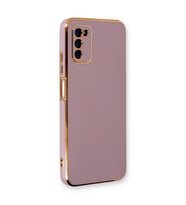 Samsung Galaxy A03s Kılıf Volet Silikon - Mor