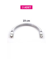 Gizli Metal Oval Çanta Bursu - 3 Adet - 19 cm - Metal Çanta Aparatı Çanta Aksesuarı