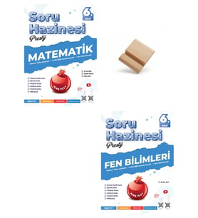 Nartest 6. Sınıf Soru Haznesi Matematik ve Fen Bilimleri Soru Bankası + Telefon Standı