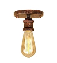 MYLİGHTS BAKIR ESKİTME PATİNALI TAVAN AVİZE APLİK ARMATÜ ESKİTME BAKIR  EN  10CM YÜKSEKLİK 10 CM (Siyah)