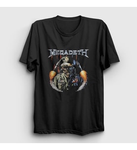 Presmono Unisex Siyah Rattlehead Megadeath T-Shirt 390090tt