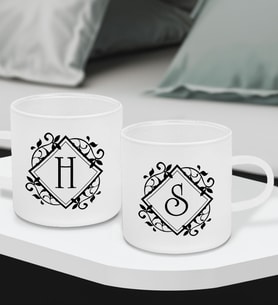BK Gift Kişiye Özel Harfli 2’li Buzlu Cam Türk Kahvesi Fincanı-6, Sevgiliye Hediye, Arkadaşa Hediye, Anneye Hediye, Ofis Hesiyesi