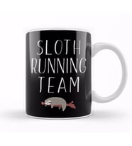 Sloth Running Team Lazy Sleepy Sloth Sleeping Kupa Bardak Porselen