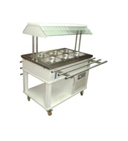 Atalay ASBM-03 Benmariler Orta Tip Ahşap Kaplama GN 1/1 x 3 - 230 V