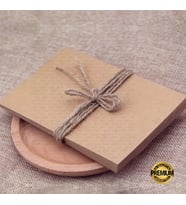 Premium Boş Karton - Çift Taraflı Kraft A6 10x15 cm Çizim Elişi Kartı 50 adet