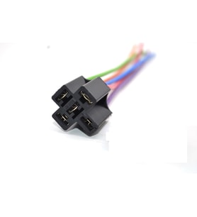 Mini Röle Soketi 4 - 5 Fişli Bakır Kablolu Pirinç Terminalli 1.50Mm Kablo-5 Fiş