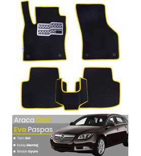 OPEL INSİGNİA (2008-2013) Uyumlu EVA Paspas Tam Set–Araca Özel,Kolay Montaj,Oto Paspas