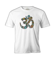 Yoga - Logo Beyaz Erkek Tshirt