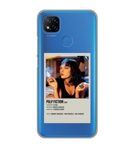 Redmi 9C / Redmi 10A Uyumlu Pulp Fiction Minimalist Poster Desenli Şeffaf Telefon Kılıfı