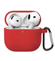 Microsonic Airpods 4.Nesil / ANC Liquid Silicone Lansman Kırmızı (Kırmızı)