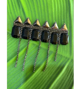 11X4 CM ZİNCİRLİ ARMA DİKİŞ GİYİM AKSESUARI