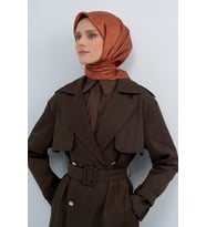 Armine Saf İpek Sura Eşarp-2026 İlkbahar-Yaz- 953700D (Kiremit)