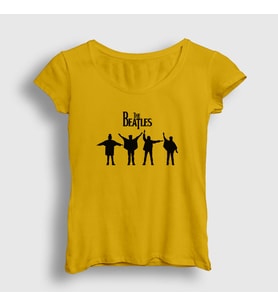 Presmono Kadın Sarı Signals The Beatles T-Shirt 115333tt (Sarı)