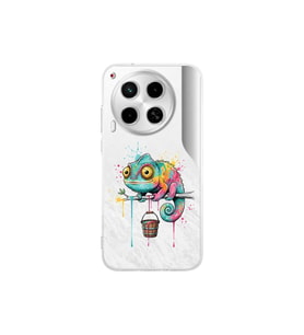 Tecno Camon 30 5G ile Uyumlu Splash Bukalemun Tasarımlı Şeffaf Silikon Kılıf