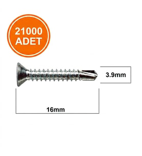 STD 3.9X16 YHB MATKAP UÇLU VİDA MS AKILLI VİDA (1 KOLİ-21000 ADET)