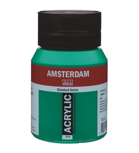 Talens Amsterdam Akrilik Boya 500 ml. 619 Permanent Green Deep 
