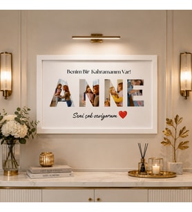 Kişiye Özel Anne Fotoğraf Çerçevesi 20x30 cm – Anneler Günü Hediyesi, Fotoğraflı Anlamlı Hediye