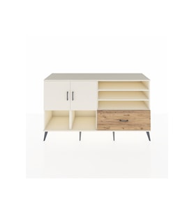 Kronos Konsol 7 Raflı Tek Çekmeceli 2 Kapaklı 176x59x99 Aytaşı-Aytaşı/Çam