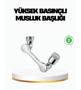 Üç Segmentli 1080 Derece Musluk Atı Esnek Döner Havalandırıcı Pratik Kullanım