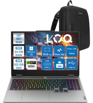 Lenovo Loq 15IRX10 Intel Core I7 13700HX 24GB Ddr5 512GB SSD RTX5050 8gb 100W Windows 11 Home 15.6" Fhd (1920X1080) IPS 300NITS 144Hz %100 Srgb Taşınabilir Bilgisayar W83JE00KKTRH07 + Zetta Çanta