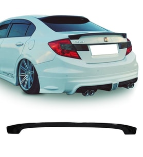 Honda Civic FB7 Bagaj Üstü Spoiler Amerikan Yapışık Parlak Siyah