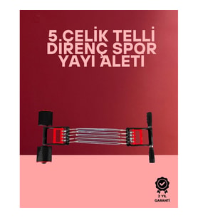 Mey İthalat® Ayarlanabilir Elastik Yaylı Ergonomik Tasarımlı Kas Güçlendirme Seti
