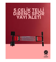Mey İthalat® Ayarlanabilir Elastik Yaylı Ergonomik Tasarımlı Kas Güçlendirme Seti