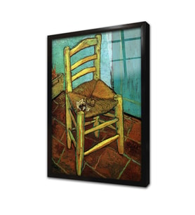 Sandalye Vincent Van Gogh Çerçeveli Cam Tablo