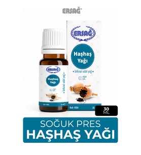 ERSAĞ Soğuk Pres Haşhaş Yağı 30 ML
