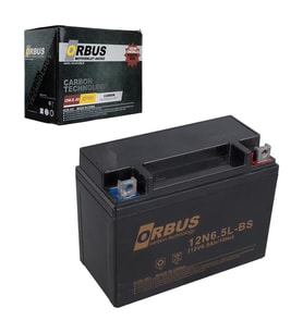 Orbus Motosiklet Aküsü 12 Volt 6.5 Amper Yeni Tarihli Taze Akü 139x66x100 mm 2.05 Kg