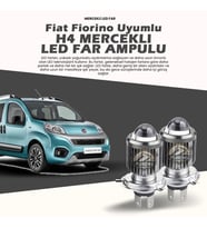 H4 Mercek Led Xenon- Fiat Fiorino Uzun-kısa Çift Renk