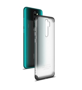 Xiaomi Redmi Note 8 Pro Kılıf Şeffaf Mat Görünümlü Full Koruma Nili Kılıf (Siyah)