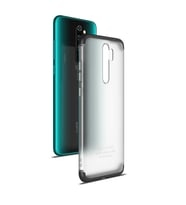 Xiaomi Redmi Note 8 Pro Kılıf Şeffaf Mat Görünümlü Full Koruma Nili Kılıf (Siyah)