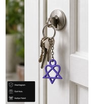 Heartagram Anahtarlık – Estetik Sembol Tasarımlı Şık Anahtarlık