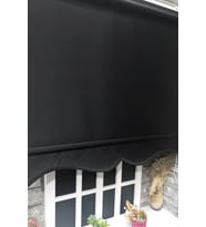 Siyah Stor Perde Etek Dilimli STB-5322
