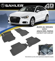 Audi A3 Havuzlu Paspas 4,5D Sahler 2013-2020 Arası