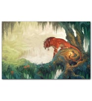 Cakatablo Red XIII Final Fantasy VII Animasyon Orman Görseli