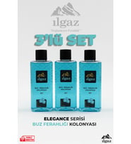 Ilgaz Buz Ferahlığı Kolonyası 3'lü Set 80 Derece 400 ml Elegance Series