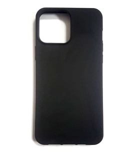 Apple İphone 13 Mini Ruber Case Yumuşak Slikon Kılıf (Siyah)