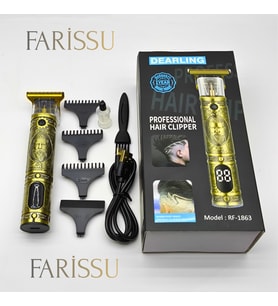 Dearling RF-1863 Antika Tasarım Profesyonel Kablosuz Saç Sakal Traş Makinesi