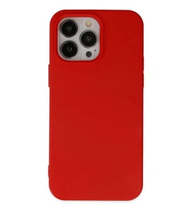 iPhone 14 Pro Kılıf Nano içi Kadife Silikon - Kırmızı