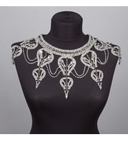 Swarovski Omuz Kolyesi (Gümüş)