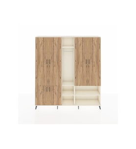 Arges Dolap 15 Raflı 5 Kapaklı Tek Askılı 220x30x243 Aytaşı-Çam/Aytaşı