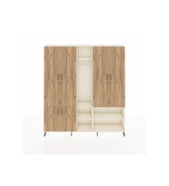 Arges Dolap 15 Raflı 5 Kapaklı Tek Askılı 220x30x243 Aytaşı-Çam/Aytaşı