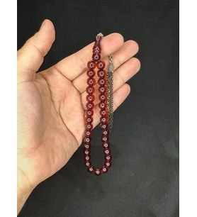 TOZ KEHRİBAR TESBİH KEHRİBAR RENKLİ KÜRE KESİM 9MM T-582 (Çok Renkli)